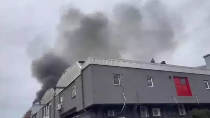 Bahçelievler'de sanayi sitesinde korkutan yangın