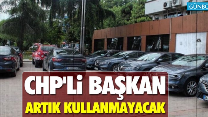 CHP'li Ülgür Gökhan makam aracını artık kullanmayacak