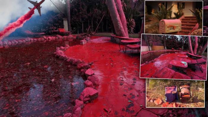 Los Angeles yangınlarında dikkat çekti! Pembe solüsyonun sırrı ne?