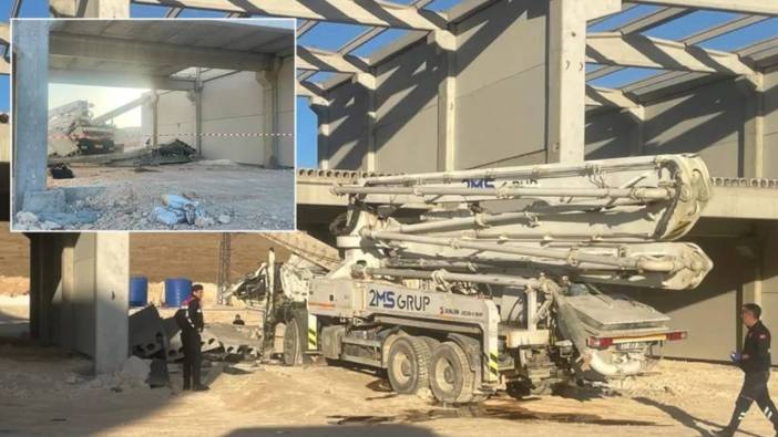 Antep'te iş cinayeti: Üzerine beton blok düşen vinç operatörü öldü