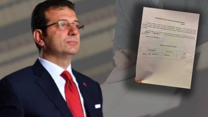 CHP'de hareketli saatler! Milletvekilleri Ekrem İmamoğlu için imza veriyor