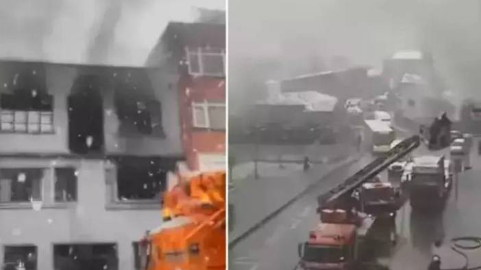 Beyoğlu'nda 5 katlı binada korkutan yangın
