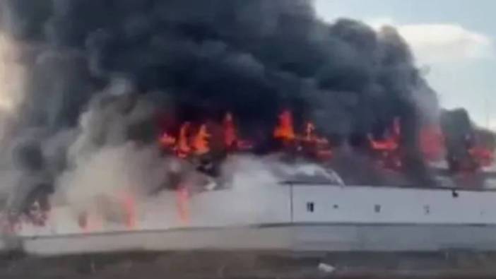 Ankara'da yatak fabrikasındaki korkutan yangın söndürüldü