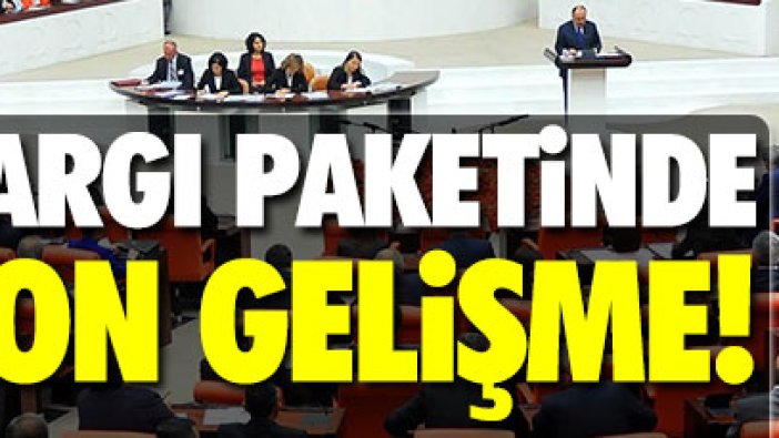 Yargı paketinde son gelişme!