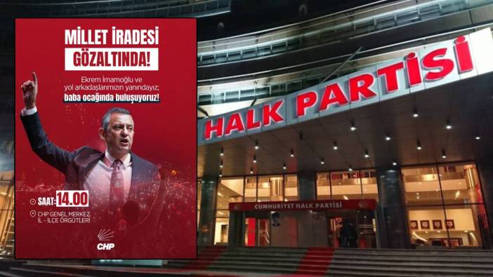 CHP'den flaş 'baba ocağında' toplanma çağrısı: 'Yol arkadaşlarımız darbeyle gözaltına alındı'