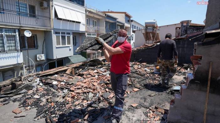 Gaziemir Belediyesi yangın mağdurlarına yardıma koştu