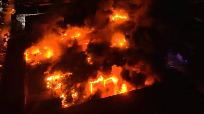 Yüzey kaplama fabrikasında yangın