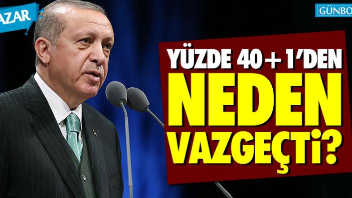 Fatih Ergin: "Yüzde 40+1'i neden ortaya attılar, neden vazgeçtiler?"