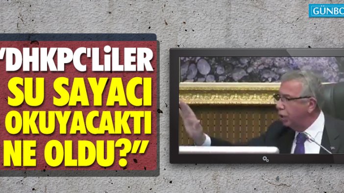 Mansur Yavaş'tan AKP'liler'e: "DHKPC'liler su sayacı okuyacaktı, ne oldu?"