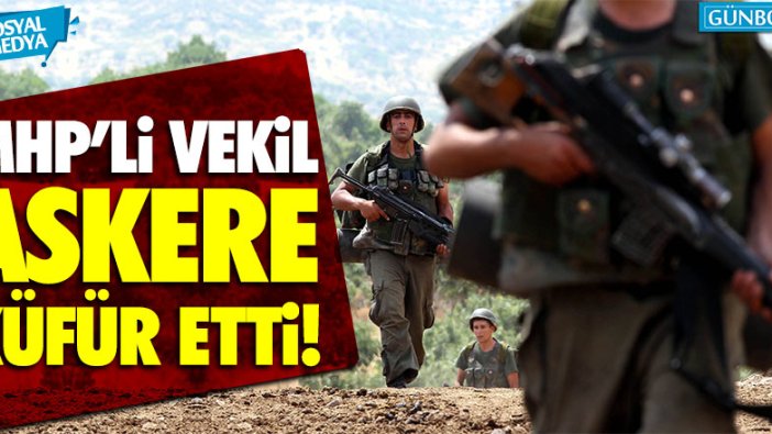 MHP'li Cemal Enginyurt'tan askere küfür!