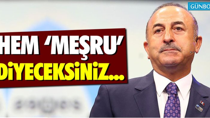 Çavuşoğlu: "Hem ‘meşru’ diyeceksiniz hem karşı geleceksiniz"