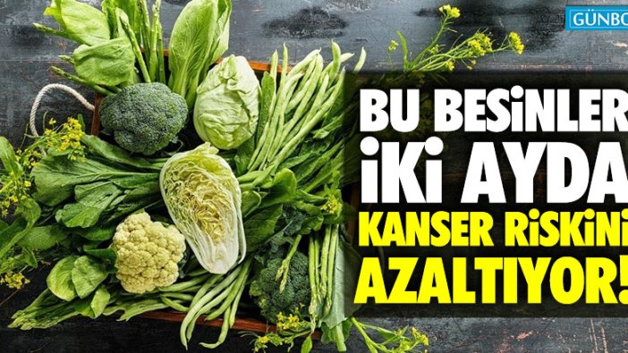 Bu besinler iki ayda kanser riskini azaltıyor!