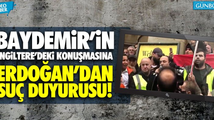 Cumhurbaşkanı Erdoğan, HDP'li Baydemir hakkında suç duyurusunda bulundu