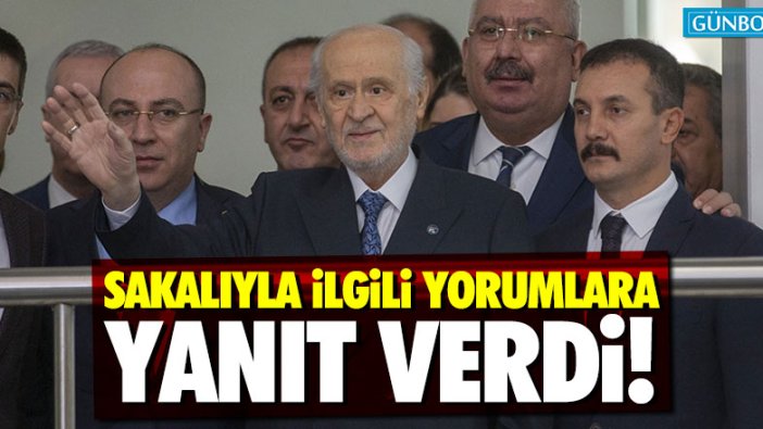 Devlet Bahçeli sakalıyla ilgili yorumlara yanıt verdi