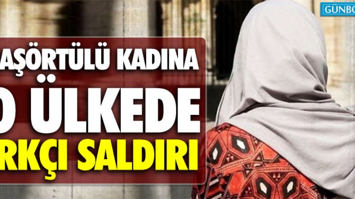 Başörtülü kadına ırkçı saldırı