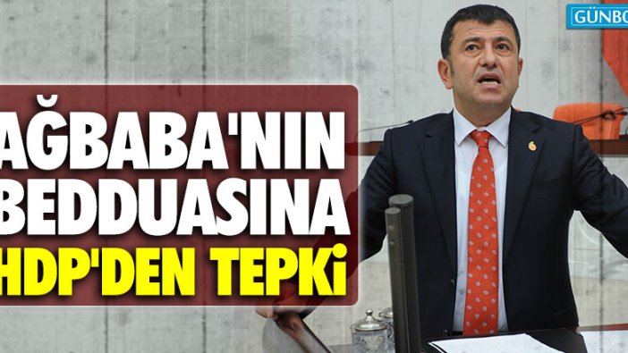 CHP'li Ağbaba'nın Meclis kürsüsünden okuduğu belalara HDP'den tepki