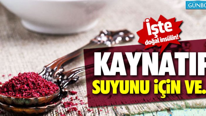 İşte doğal insülin! Kaynatıp suyunu için ve...