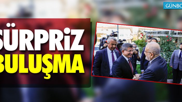 Davutoğlu ile Karamollaoğlu bir araya geldi
