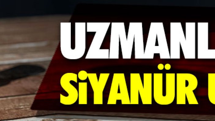 Uzmanlardan siyanür uyarısı!