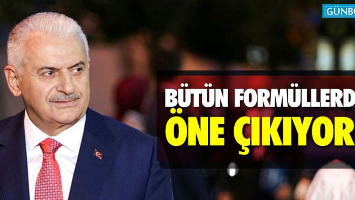 Binali Yıldırım bütün formüllerde öne çıkıyor