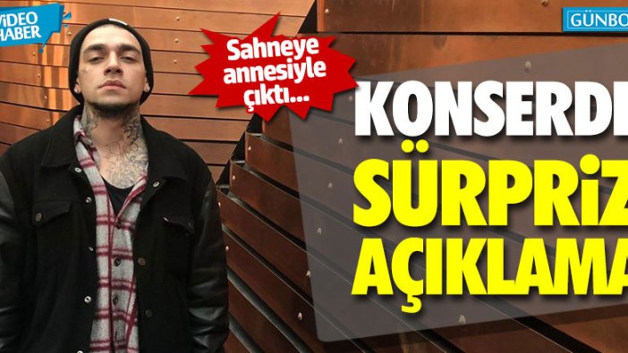 Rapçi Ezhel'den konserde sürpriz açıklama