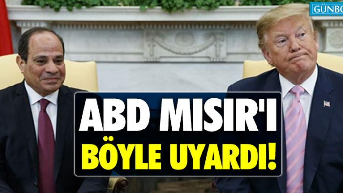 ABD'den Mısır'a yaptırım uyarısı