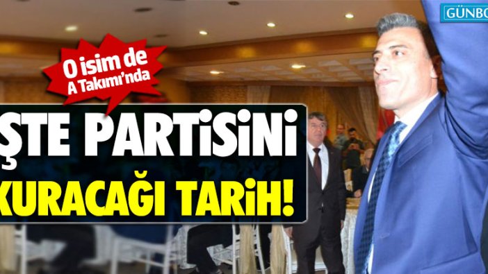 Öztürk Yılmaz partisini kuruluyor!