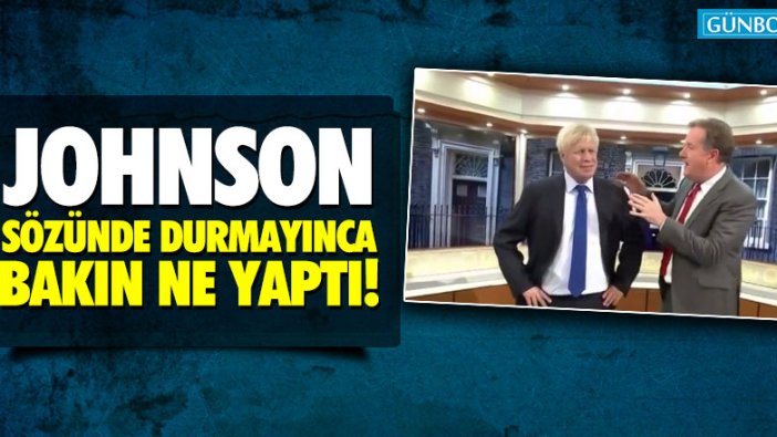 Sunucu sözünde durmayan Johnson'ın maketini yaptırdı