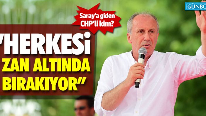 Muharrem İnce'den 'Saray' iddialarına yanıt