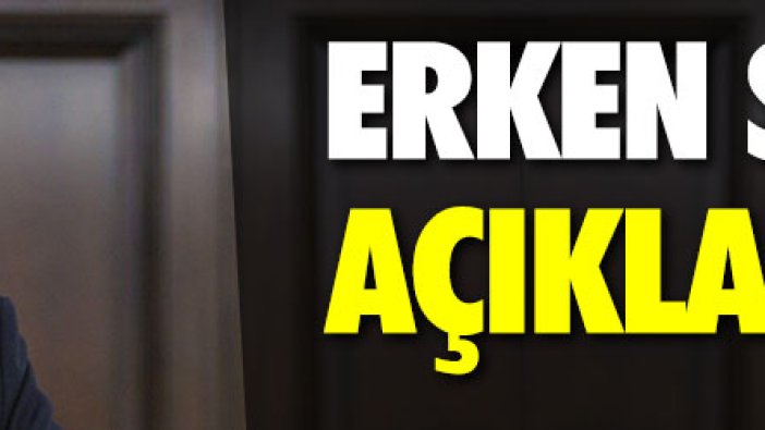 Devlet Bahçeli'den erken seçim açıklaması