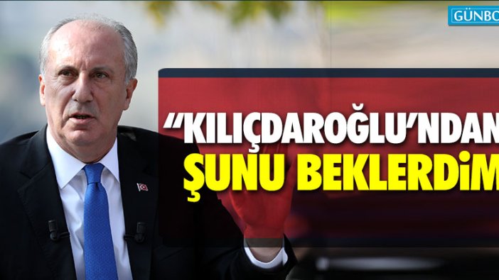 Muharrem İnce’den iddialar hakkında açıklama