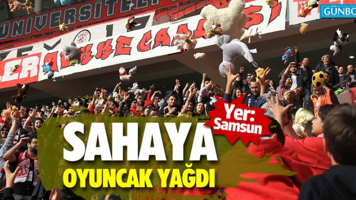 Samsun'da sahaya oyuncak yağdı