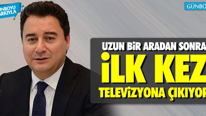 Ali Babacan uzun bir aradan sonra ilk kez televizyona çıkıyor