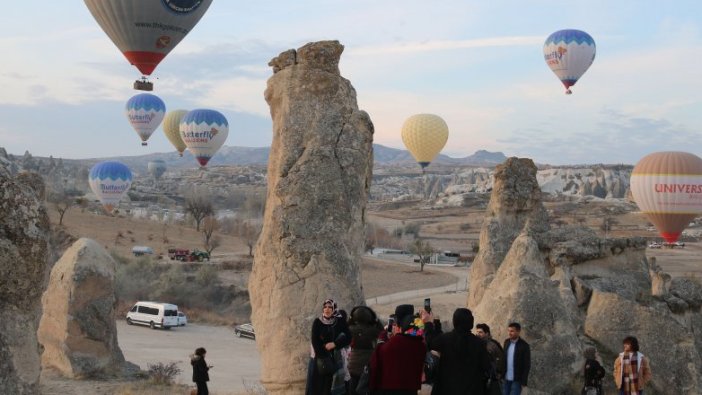 Kapadokya'da balon turları revaçta