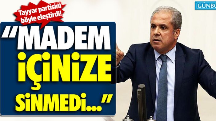 AKP'li Tayyar'dan partisine zor soru: "Madem içinize sinmedi..."