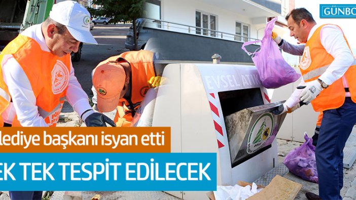 Bolu'da konteyner dışına çöp atanlar kamera ile tespit edilecek