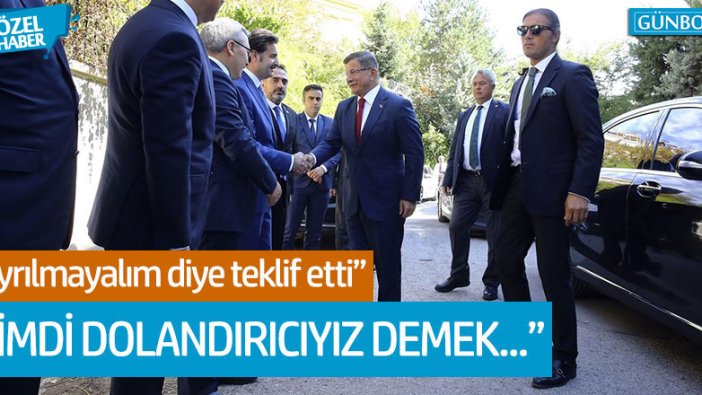 Ahmet Davutoğlu cephesinden Erdoğan'a sert sözler!