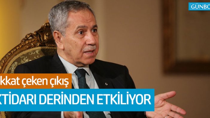 Bülent Arınç'tan dikkat çeken Saadet Partisi çıkışı