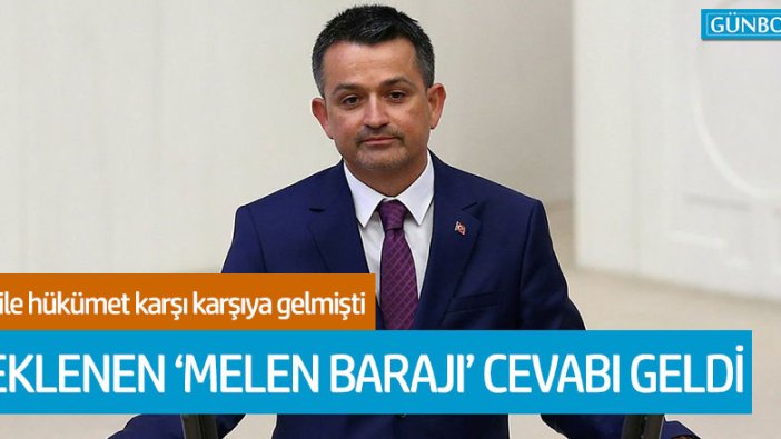 Bakan Pakdemirli'den İBB Başkanı İmamoğlu'na Melen Barajı cevabı!