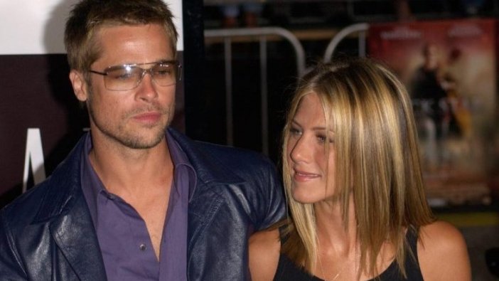 Brad Pitt ile Jennifer Aniston aynı partide