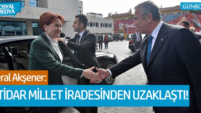 Meral Akşener'den Mansur Yavaş'a destek!