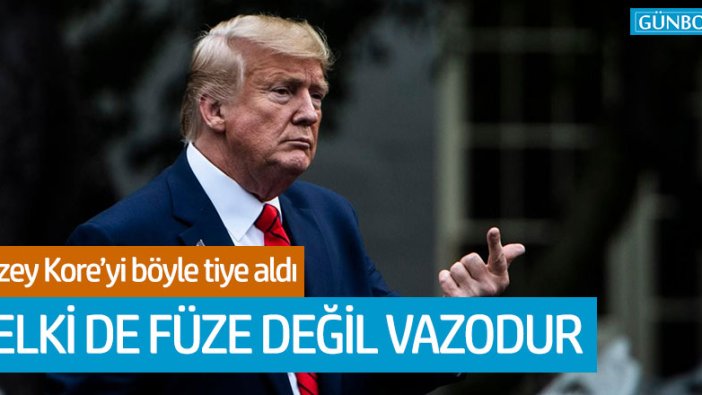 Trump'tan Kuzey Kore açıklaması: "Belki de füze değil vazodur"