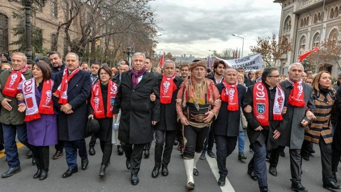 Ankara'da 'Seymenler Yürüyüşü' yapıldı
