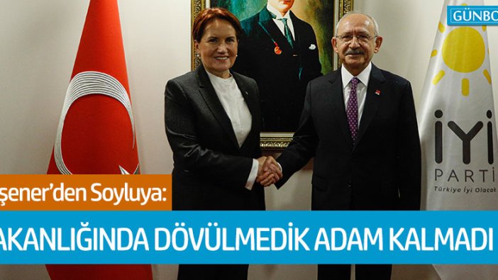 Meral Akşener'den Soylu'ya: "Dövülmedik adam kalmadı"