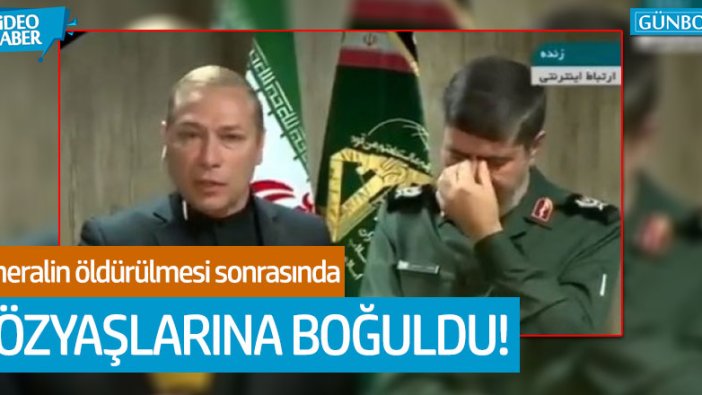 Ordu sözcüsü, İran televizyonunda gözyaşlarını tutamadı!