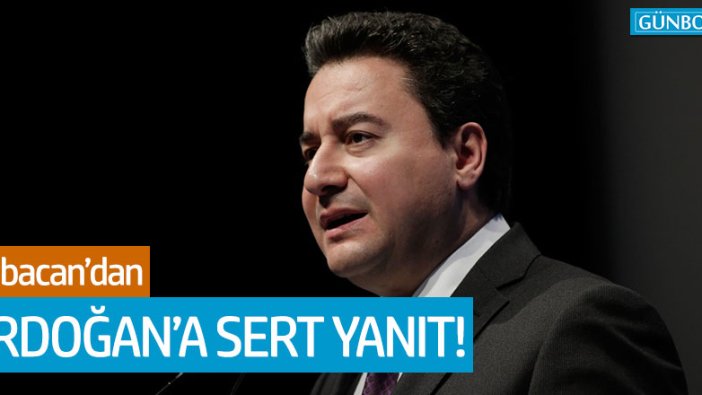 Ali Babacan'dan Erdoğan'a sert yanıt!