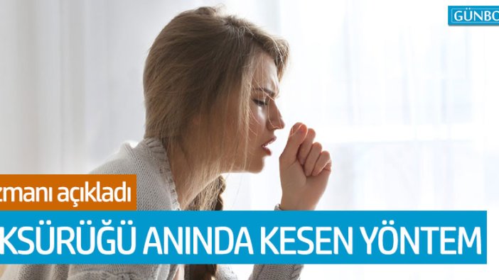 Uzmanı tarifini açıkladı: Öksürüğü kesen doğal yöntemler