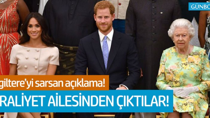 İngiltere Prensi Harry ve eşi Meghan Markle kraliyet ailesinden çekildi