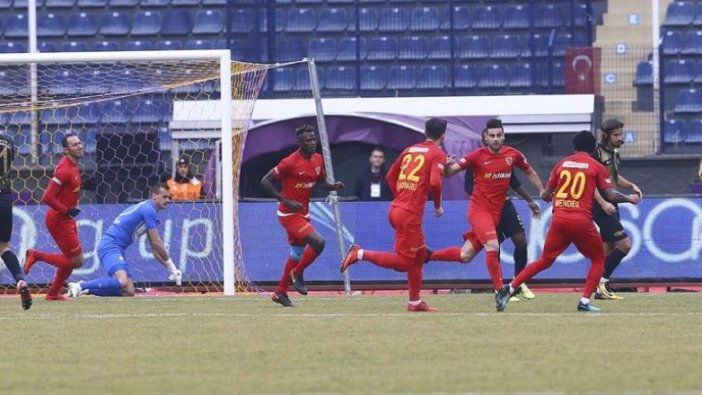 Kayserispor 3 puana ulaşan taraf oldu