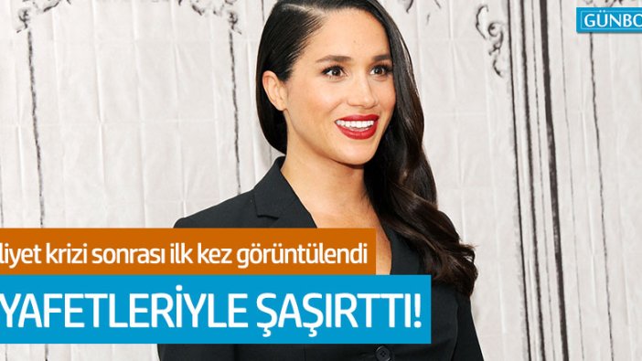 Kraliyet krizi sonrası Meghan Markle, kıyafetleriyle şaşırttı!